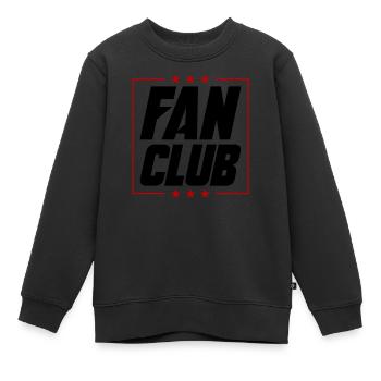 Fan Club - Sweat Premium enfant bio - noir - Devant - AI Model Kid Female (0cm)