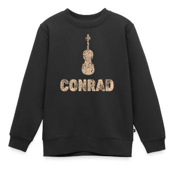 Conrad als Bratsche - Kinder Premium Organic Sweatshirt - Schwarz - Vorne - AI Model Kid Female (0cm)
