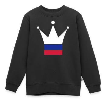Russland - Kinder Premium Organic Sweatshirt - Schwarz - Vorne - AI Model Kid Female (0cm)