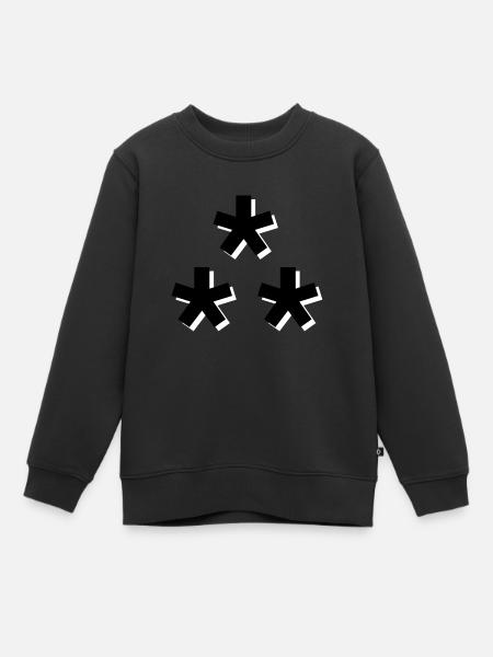 Domaines Stars - Sweat Premium enfant bio - noir