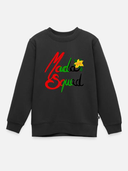 Mada squad 972 - Sweat Premium enfant bio - noir