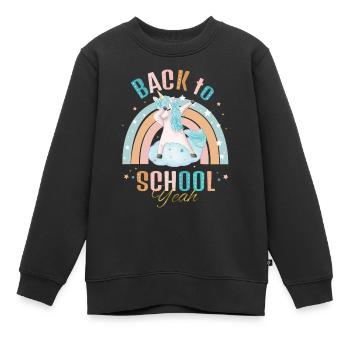 Back to School - Kinder Premium Organic Sweatshirt - Schwarz - Vorne - AI Model Kid Female (0cm)