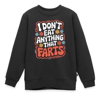 Végétarien Végétalien Végétarien Végétarien - Sweat Premium enfant bio - noir - Devant - AI Model Kid Female (0cm)
