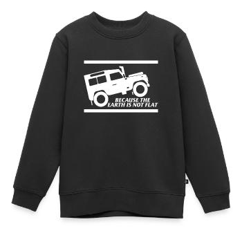 Earth Geschenk Offroad Fahrzeug Geländewagen - Kinder Premium Organic Sweatshirt - Schwarz - Vorne - AI Model Kid Female (0cm)