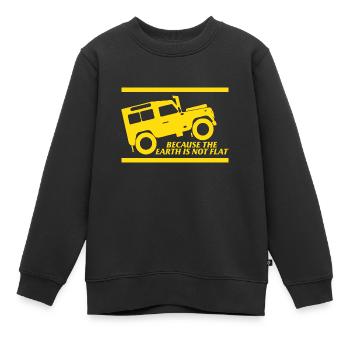Earth Geschenk Offroad Fahrzeug Geländewagen - Kinder Premium Organic Sweatshirt - Schwarz - Vorne - AI Model Kid Female (0cm)
