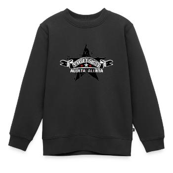 Antifascista gegen rechtsruck Autonomer Block - Kinder Premium Organic Sweatshirt - Schwarz - Vorne - AI Model Kid Female (0cm)