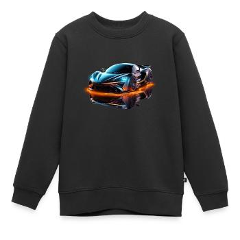 Sport Auto PS - Une conduite radieuse vers l’avenir - Sweat Premium enfant bio - noir - Devant - AI Model Kid Female (0cm)