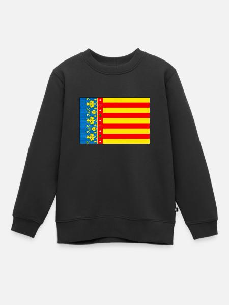 Drapeau de Valence - Sweat Premium enfant bio - noir