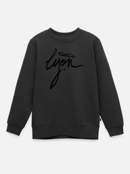 LYON - Sweat Premium enfant bio - noir