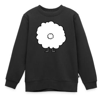 Schaf von hinten - Kinder Premium Organic Sweatshirt - Schwarz - Vorne - AI Model Kid Female (0cm)