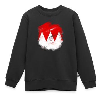 Franken - Kinder Premium Organic Sweatshirt - Schwarz - Vorne - AI Model Kid Female (0cm)