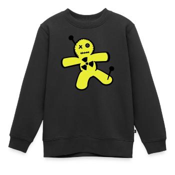 poupée vaudou contre l'énergie nucléaire - Sweat Premium enfant bio - noir - Devant - AI Model Kid Female (0cm)