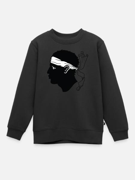 Korsika! - Kinder Premium Organic Sweatshirt - Schwarz