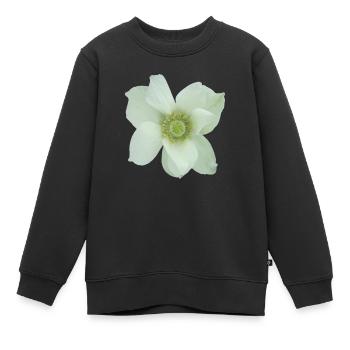 Flower de - Kinder Premium Organic Sweatshirt - Schwarz - Vorne - AI Model Kid Female (0cm)