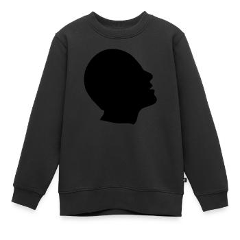 tete profil head profile1 - Sweat Premium enfant bio - noir - Devant - AI Model Kid Female (0cm)