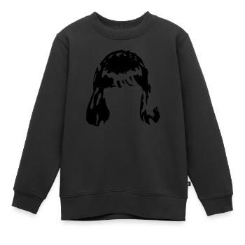 Haarperücke Haar wig1 - Kinder Premium Organic Sweatshirt - Schwarz - Vorne - AI Model Kid Female (0cm)