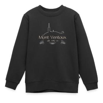 ! Bestseller ! Cycling Mont Ventoux Rennrad - Kinder Premium Organic Sweatshirt - Schwarz - Vorne - AI Model Kid Female (0cm)
