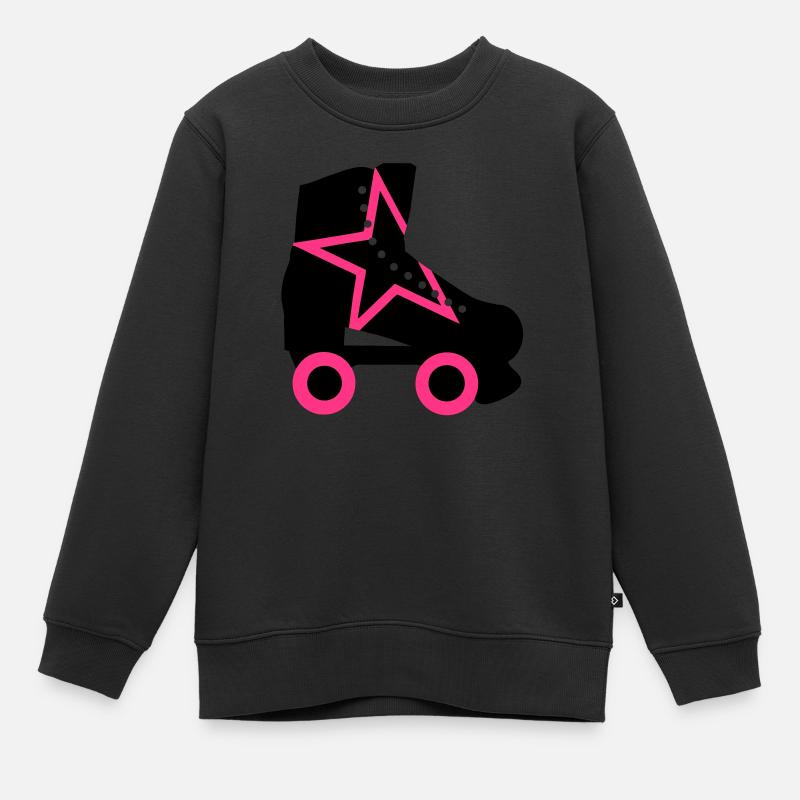 rollschuh - Kinder Premium Organic Sweatshirt - Schwarz