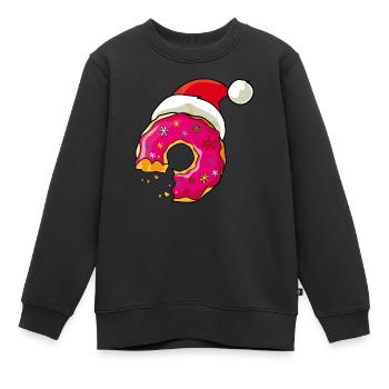 suesse-Weihnacht - Kinder Premium Organic Sweatshirt - Schwarz - Vorne - AI Model Kid Female (0cm)