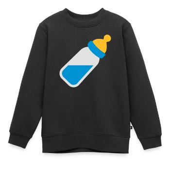 Baby - Kinder Premium Organic Sweatshirt - Schwarz - Vorne - AI Model Kid Female (0cm)