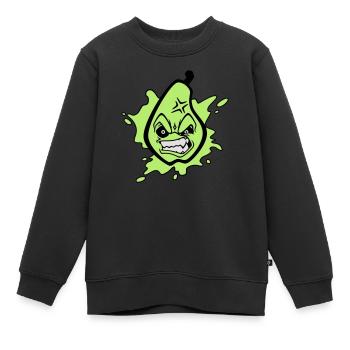 Angry pear - Kinder Premium Organic Sweatshirt - Schwarz - Vorne - AI Model Kid Female (0cm)