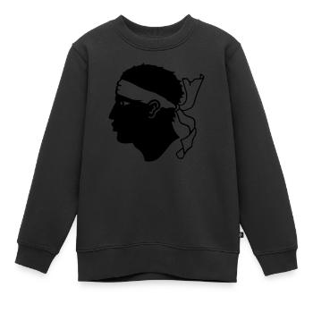 Corsica Korsika - Kinder Premium Organic Sweatshirt - Schwarz - Vorne - AI Model Kid Female (0cm)