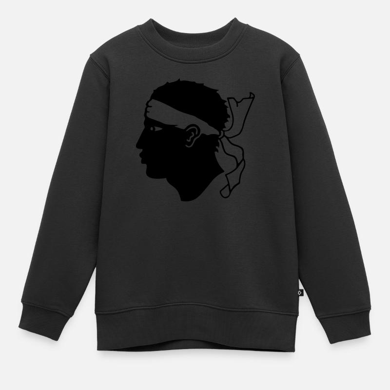 Corsica Korsika - Kinder Premium Organic Sweatshirt - Schwarz