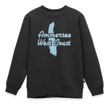 Ammersee West Coast - Kinder Premium Organic Sweatshirt - Schwarz - Vorne - AI Model Kid Female (0cm)