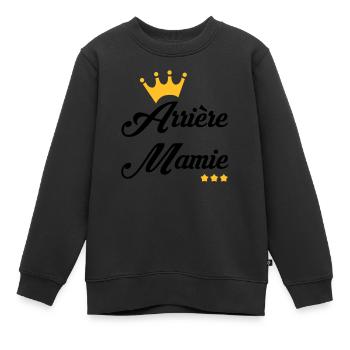 Grandma Oma Großmütter Mamy Mamie Grand-Mère - Kids Premium Organic Sweatshirt - black - Front - AI Model Kid Female (0cm)
