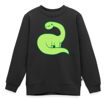 Cher petit long cou - Sweat Premium enfant bio - noir - Devant - AI Model Kid Female (0cm)