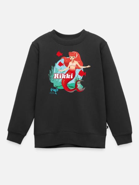 H2O Abenteuer Meerjungfrau Rikki - Kinder Premium Organic Sweatshirt - Schwarz