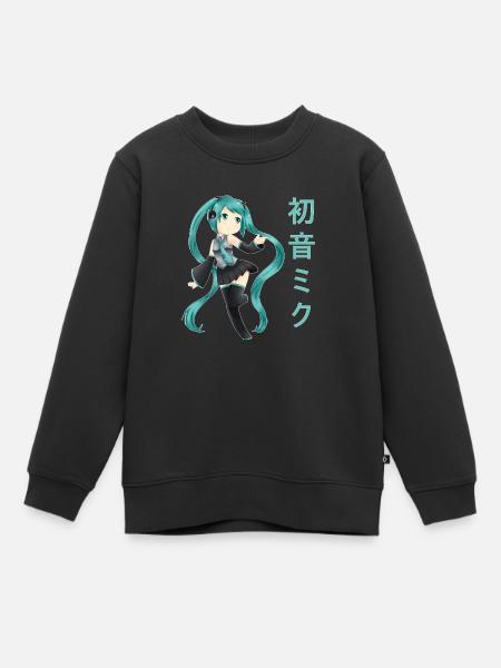Hatsune Miku - Kinder Premium Organic Sweatshirt - Schwarz