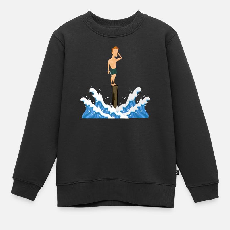 l'épreuve des poteaux - Sweat Premium enfant bio - noir