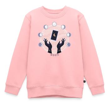 Lunar Magic Tarot Karte - Kinder Premium Organic Sweatshirt - Rosa - Vorne - AI Model Kid Female (0cm)