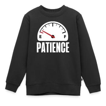 panne de patience - Sweat Premium enfant bio - noir - Devant - AI Model Kid Female (0cm)