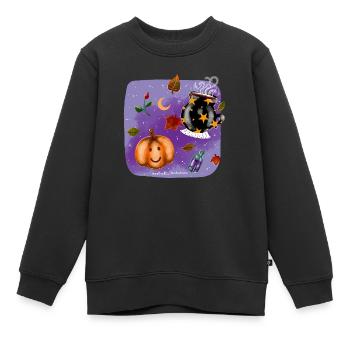 Witch stuff - Kids Premium Organic Sweatshirt - black - Front - AI Model Kid Female (0cm)