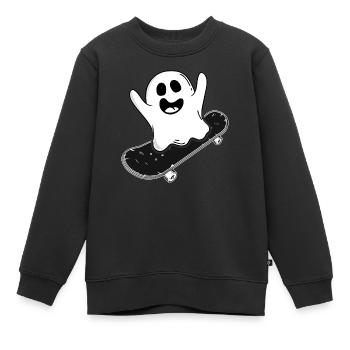 HipHop MC Ghetto Skater Spirit Boombox - Sweat Premium enfant bio - noir - Devant - AI Model Kid Female (0cm)