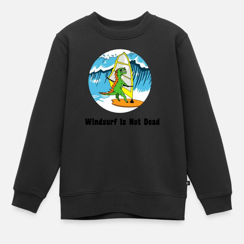 Wave coaster - Sweat Premium enfant bio - noir