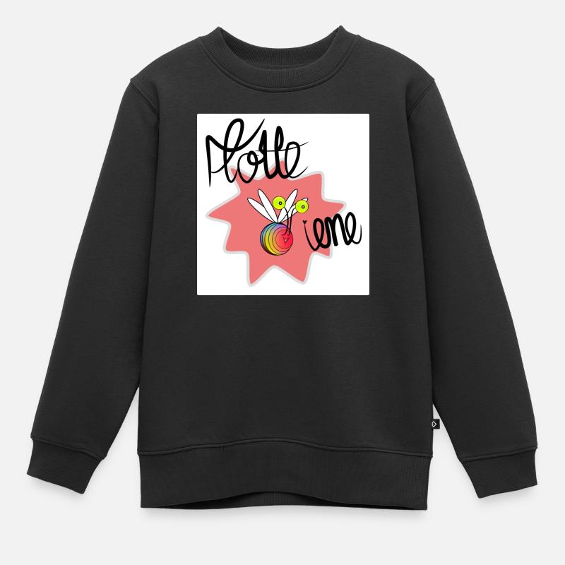 Flottebiene - Kinder Premium Organic Sweatshirt - Schwarz
