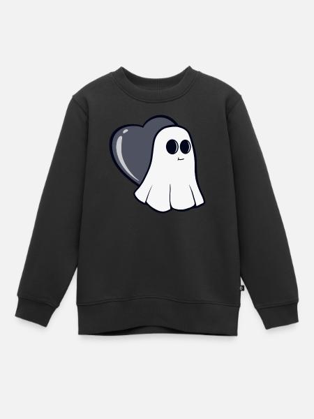 Conception de tatouage d’amour fantomatique - Sweat Premium enfant bio - noir