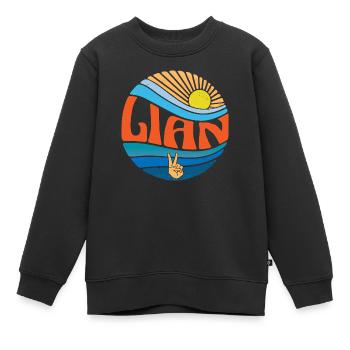 Lian Hemd Vintage Sunset Lian Groovy Tie Dye - Kinder Premium Organic Sweatshirt - Schwarz - Vorne - AI Model Kid Female (0cm)