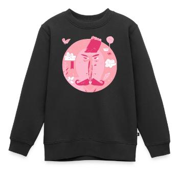 Mizo le gangster - Sweat Premium enfant bio - noir - Devant - AI Model Kid Female (0cm)