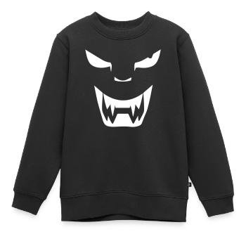 Dämon - Kinder Premium Organic Sweatshirt - Schwarz - Vorne - AI Model Kid Female (0cm)