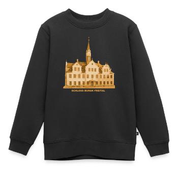 Château Freital Burgk Saxony Dresde - Sweat Premium enfant bio - noir - Devant - AI Model Kid Female (0cm)