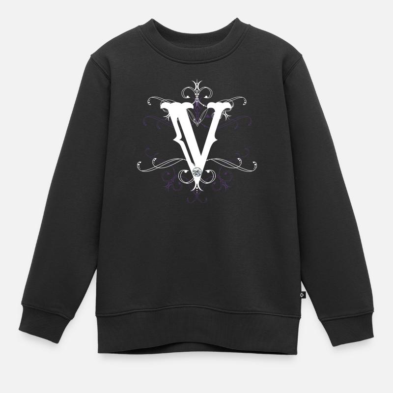 Point V V) v) - Sweat Premium enfant bio - noir