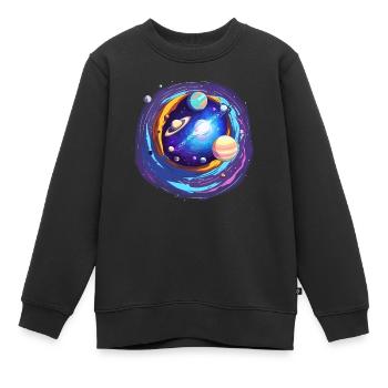 Magisches Universum - Kinder Premium Organic Sweatshirt - Schwarz - Vorne - AI Model Kid Female (0cm)