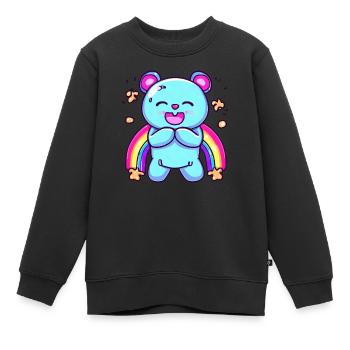 gummy bear - Kinder Premium Organic Sweatshirt - Schwarz - Vorne - AI Model Kid Female (0cm)