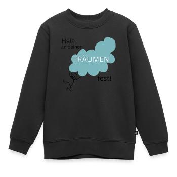Fliegende Träume - Kinder Premium Organic Sweatshirt - Schwarz - Vorne - AI Model Kid Female (0cm)