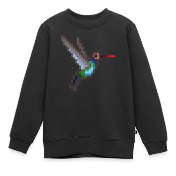 Vogel - Kinder Premium Organic Sweatshirt - Schwarz - Vorne - AI Model Kid Female (0cm)
