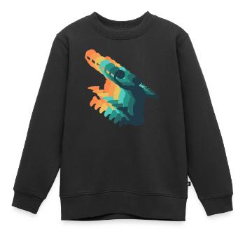 Vintage-Basketball - Kinder Premium Organic Sweatshirt - Schwarz - Vorne - AI Model Kid Female (0cm)